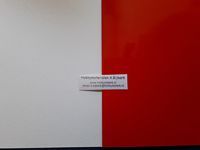 Duo-karton kaarten wit/rood ( glans )